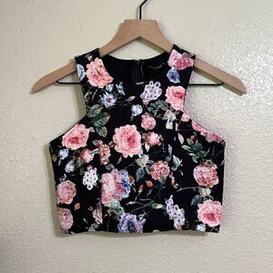 Penelope Tree | floral print crop top